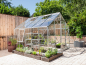 Preview: SPARSET Vitavia Gewächshaus Meridian 1 8300 ESG Glas eloxiert + Fundament + 2 Dachlüfter